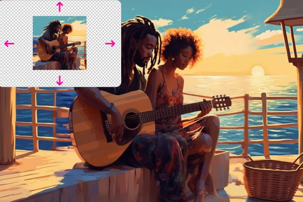 Extend Image Background Seamlessly