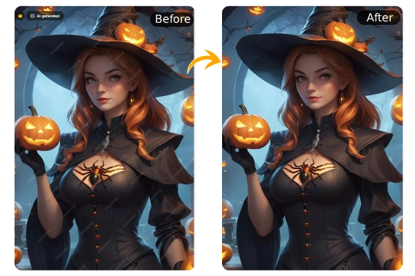 Clean AI Generated or Edited Images