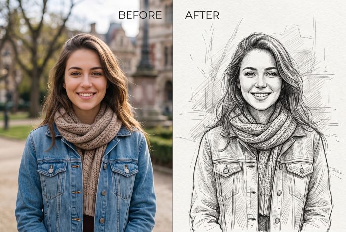 Turn Any Photo into a Hand-Drawn Sketch Online