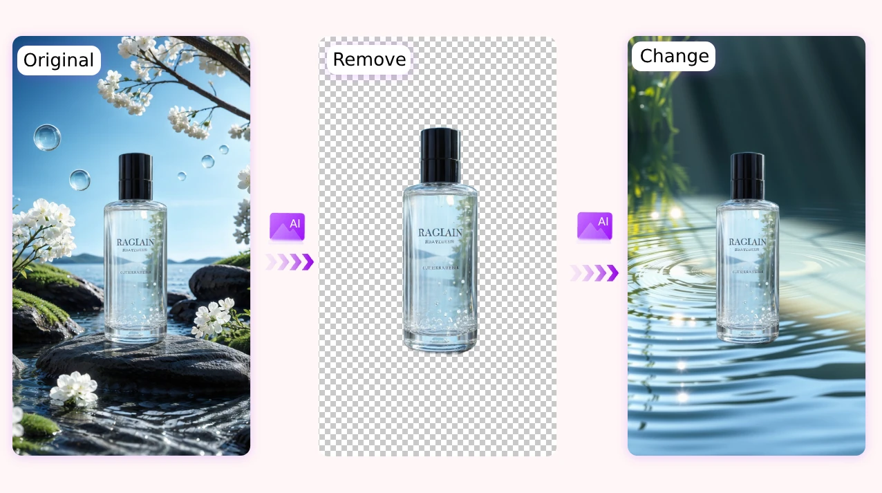 Create Transparent or New AI Generated Backgrounds